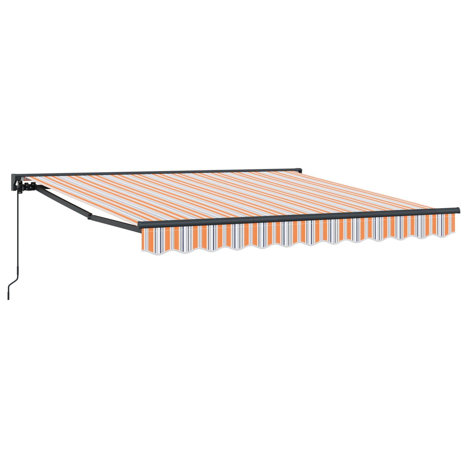 Innvendbar Markise Fargerik stripe 350x250 cm stoff