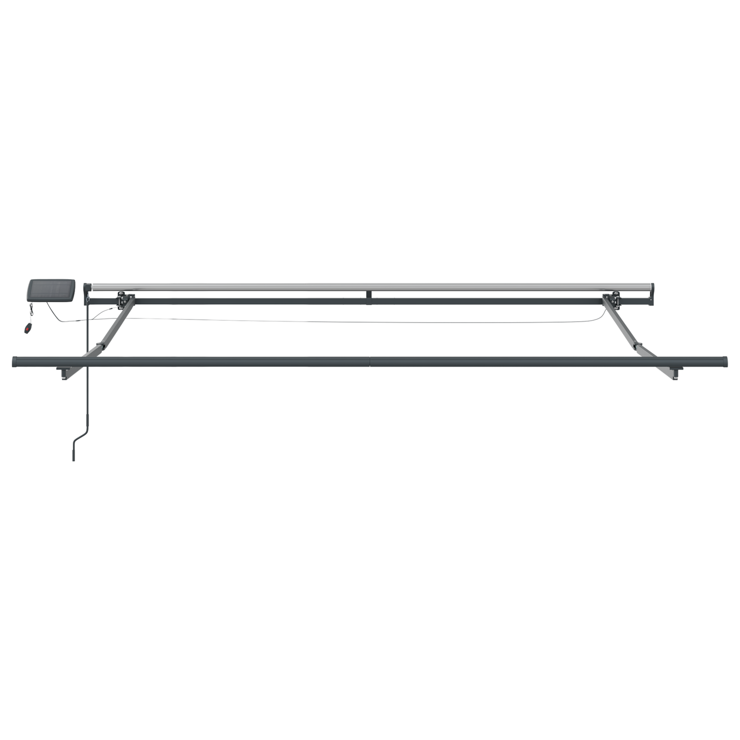 Uttrekkbar markise Flerfarget 350 x 250 cm Stoff og Aluminium