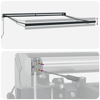Innvendbar Markise Flerfarget 350 x 250 cm Stoff, Metall