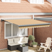 Uttrekkbar markise Flerfarget 350 x 250 x 165 cm