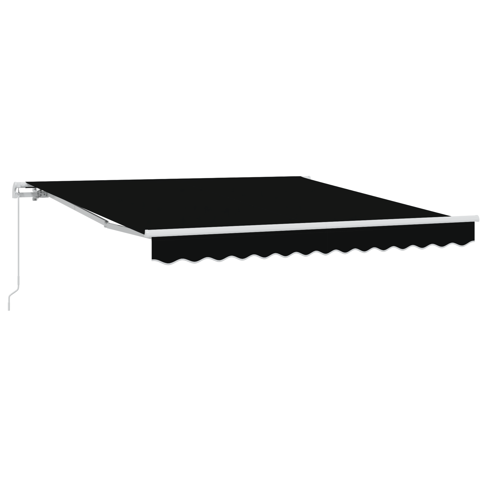 Innvendbar Markise Svart 350 x 250 cm stoff