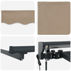 Innvendbar Markise Beige 350x250 cm stoff