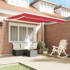 Innvendbar Markise Rød 350 x 250 cm stoff