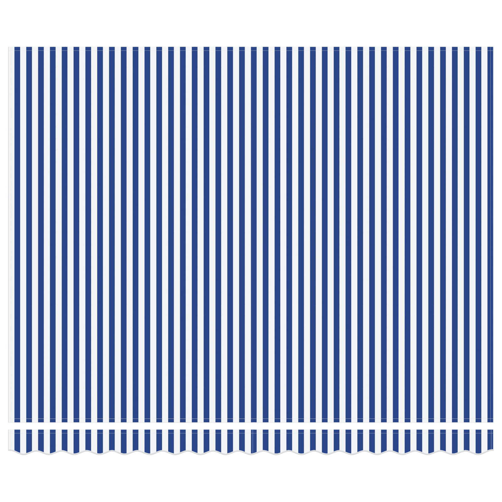 Innvendbar Markise Blå og hvit 400x300 cm stoff
