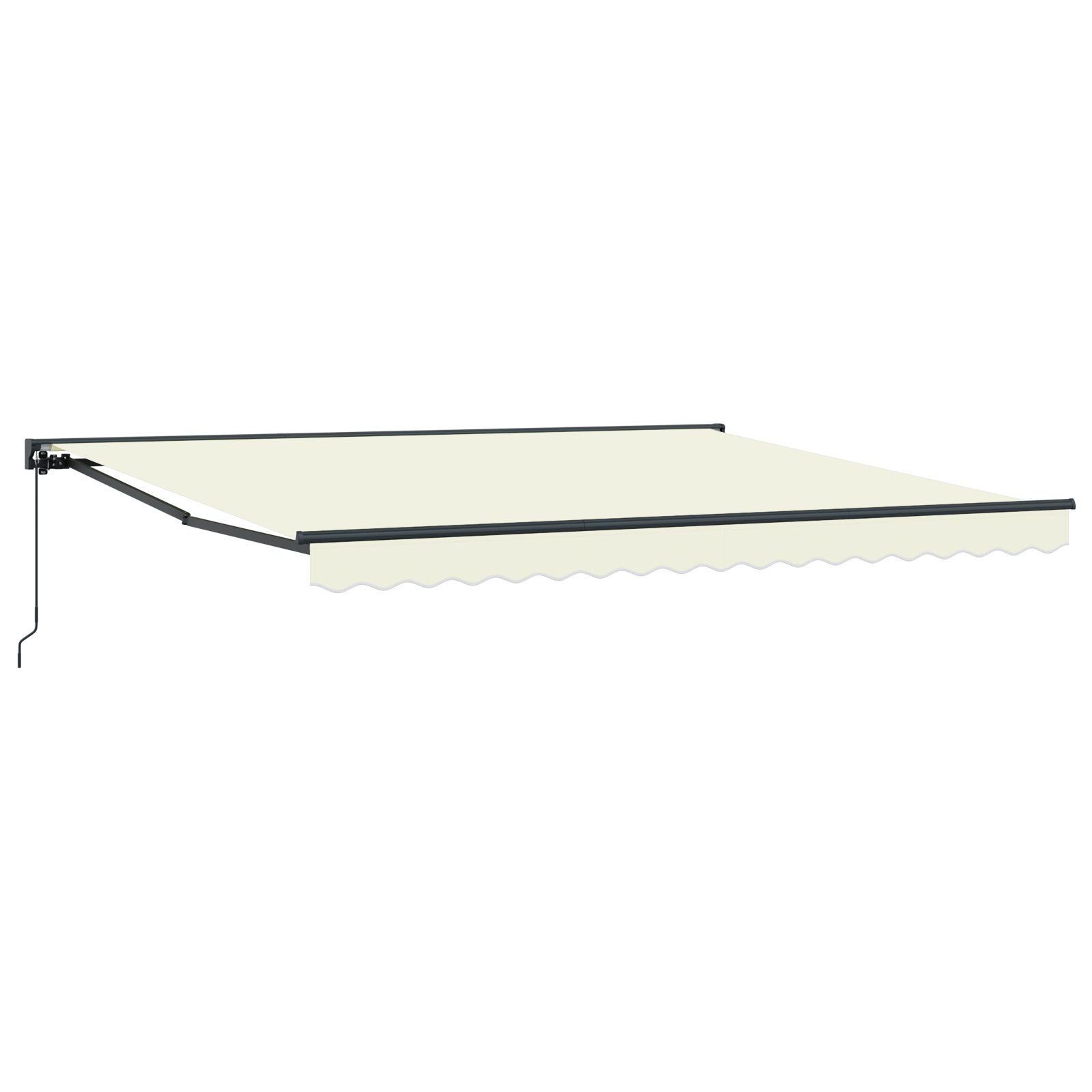 Innvendbar Markise Krem 400x300 cm stoff