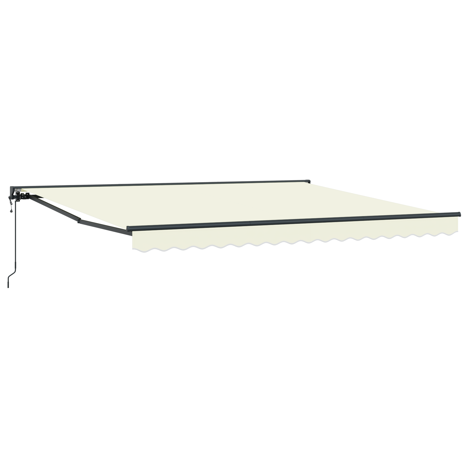 Innvendbar Markise Krem 400x300 cm stoff
