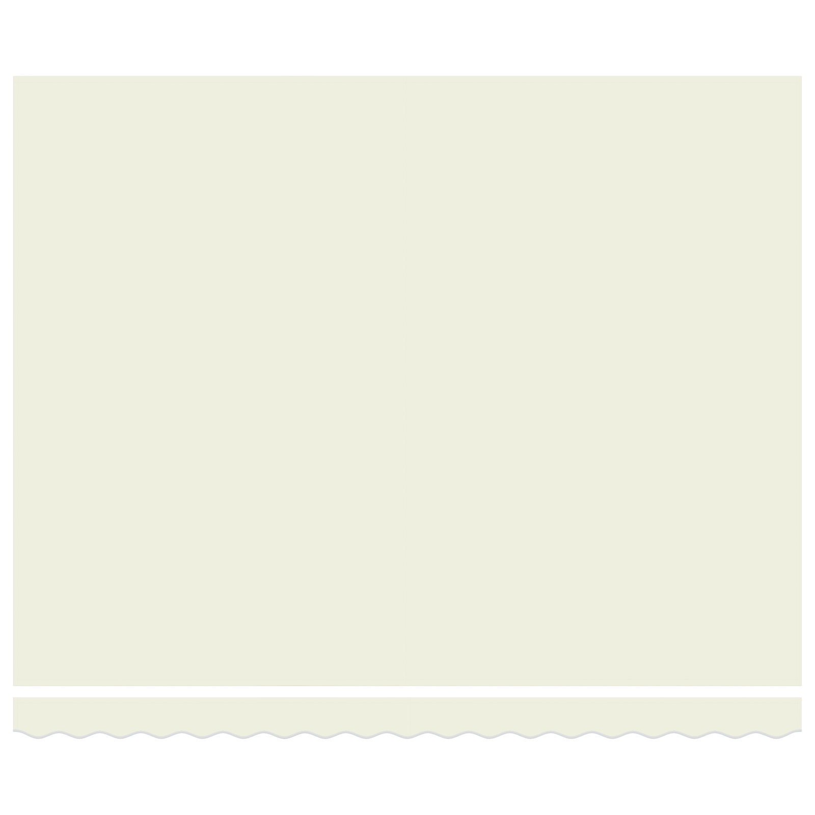 Innvendbar Markise Krem 400 × 300 cm Polyester