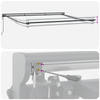Innvendbar Markise Antrasitt og Hvit 400x300 cm stoff