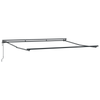 Innvendbar Markise Antrasitt og Hvit 400x300 cm stoff