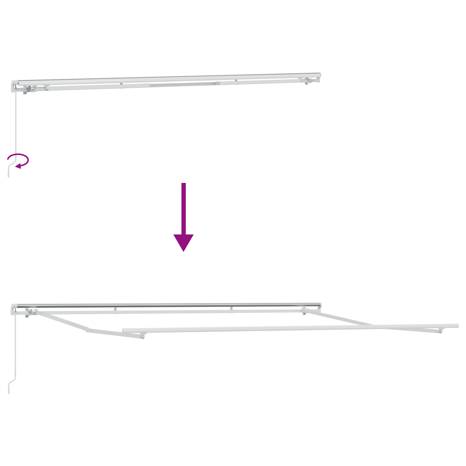 Innvendbar Markise Flerfarget 400 × 300 cm Polyester