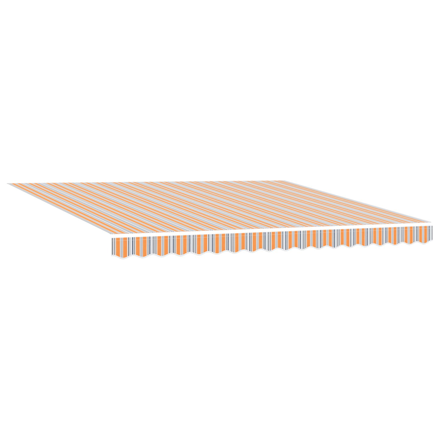Innvendbar Markise Flerfarget 400 × 300 cm Stoff og stål