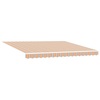 Innvendbar Markise 400 × 300 cm Flerfarget