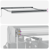 Innvendbar Markise Flerfarget 400 × 300 cm Stoff, Metall