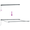 Innvendbar Markise Svart 400x300 cm stoff