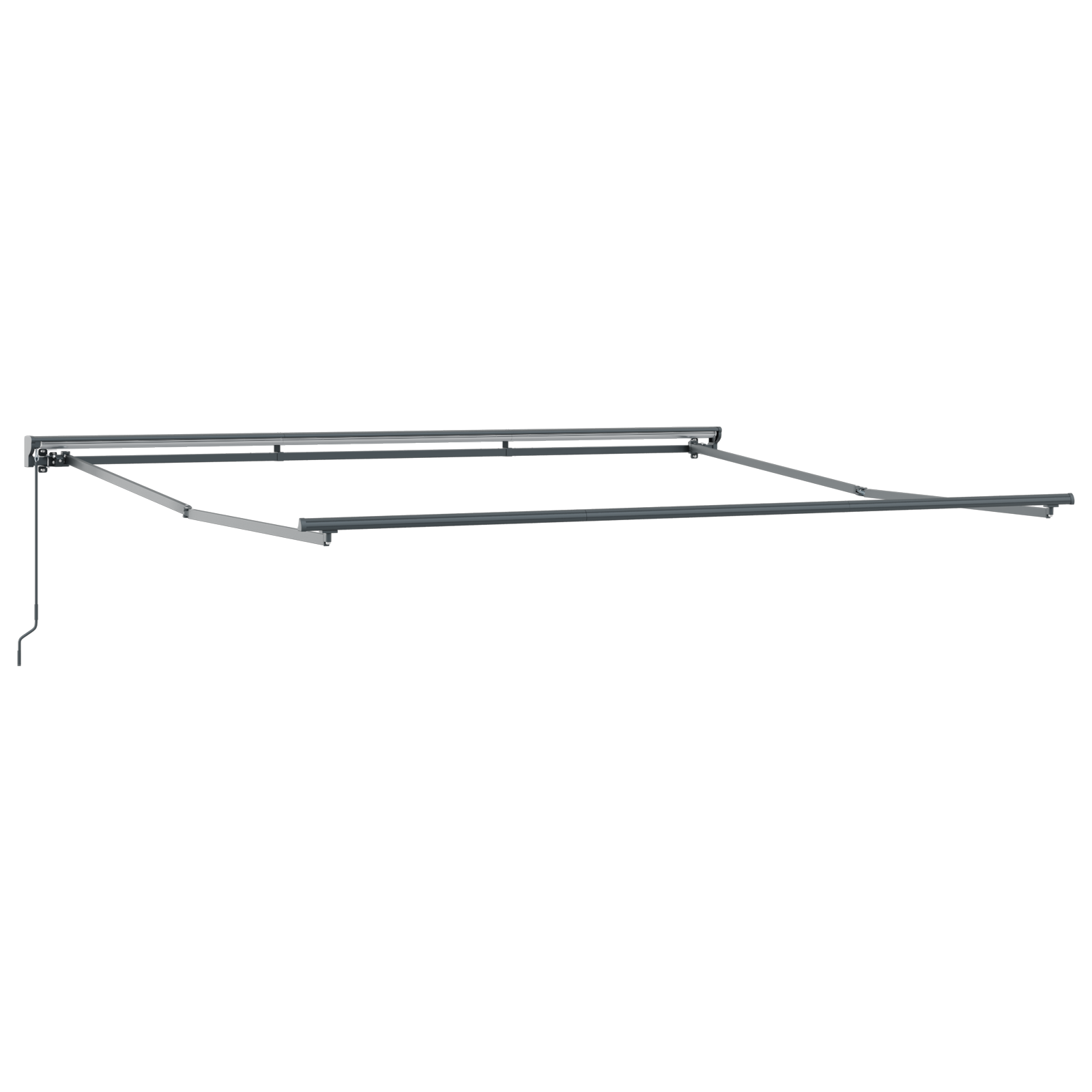 Innvendbar Markise Svart 400x300 cm stoff