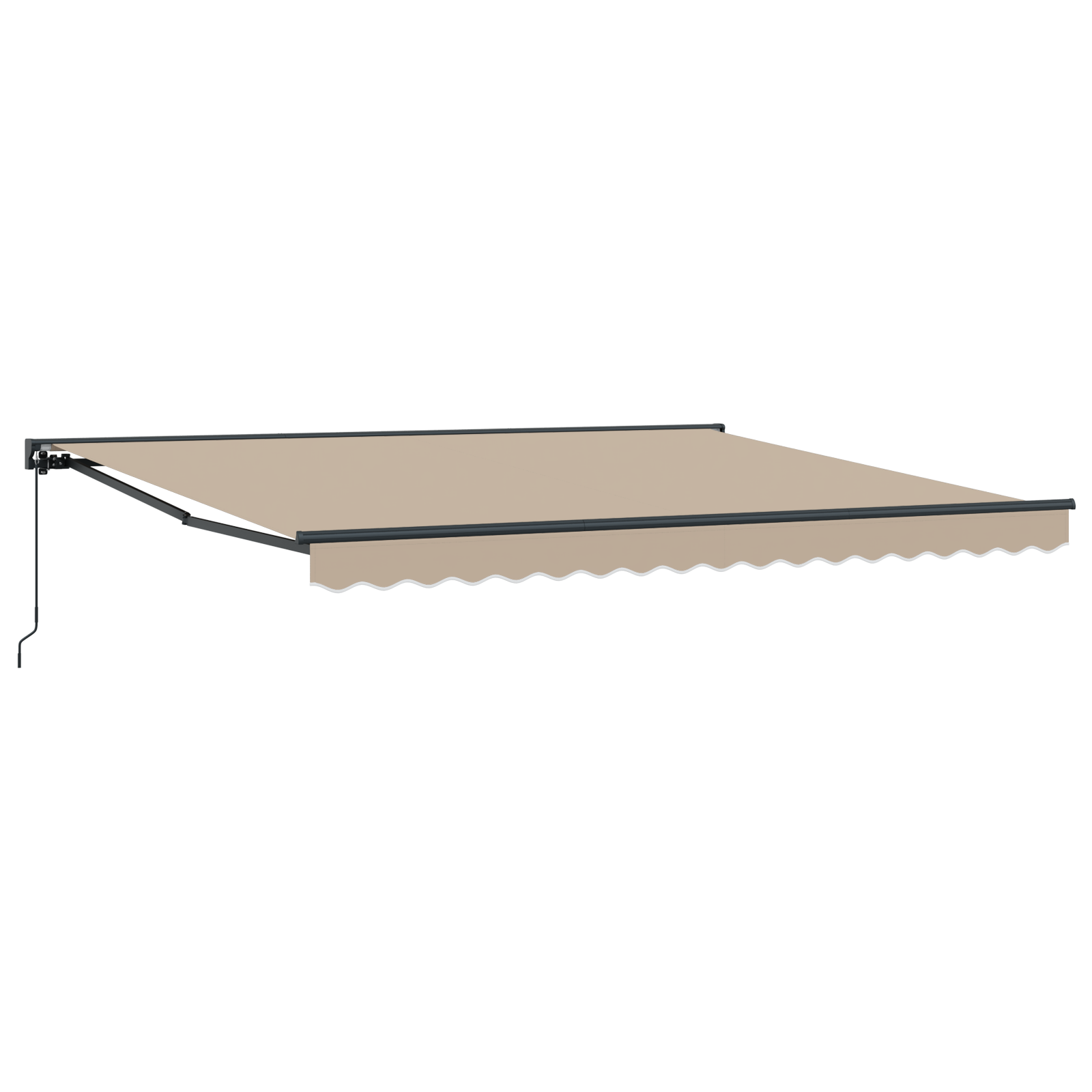 Innvendbar Markise Beige 400x300 cm stoff