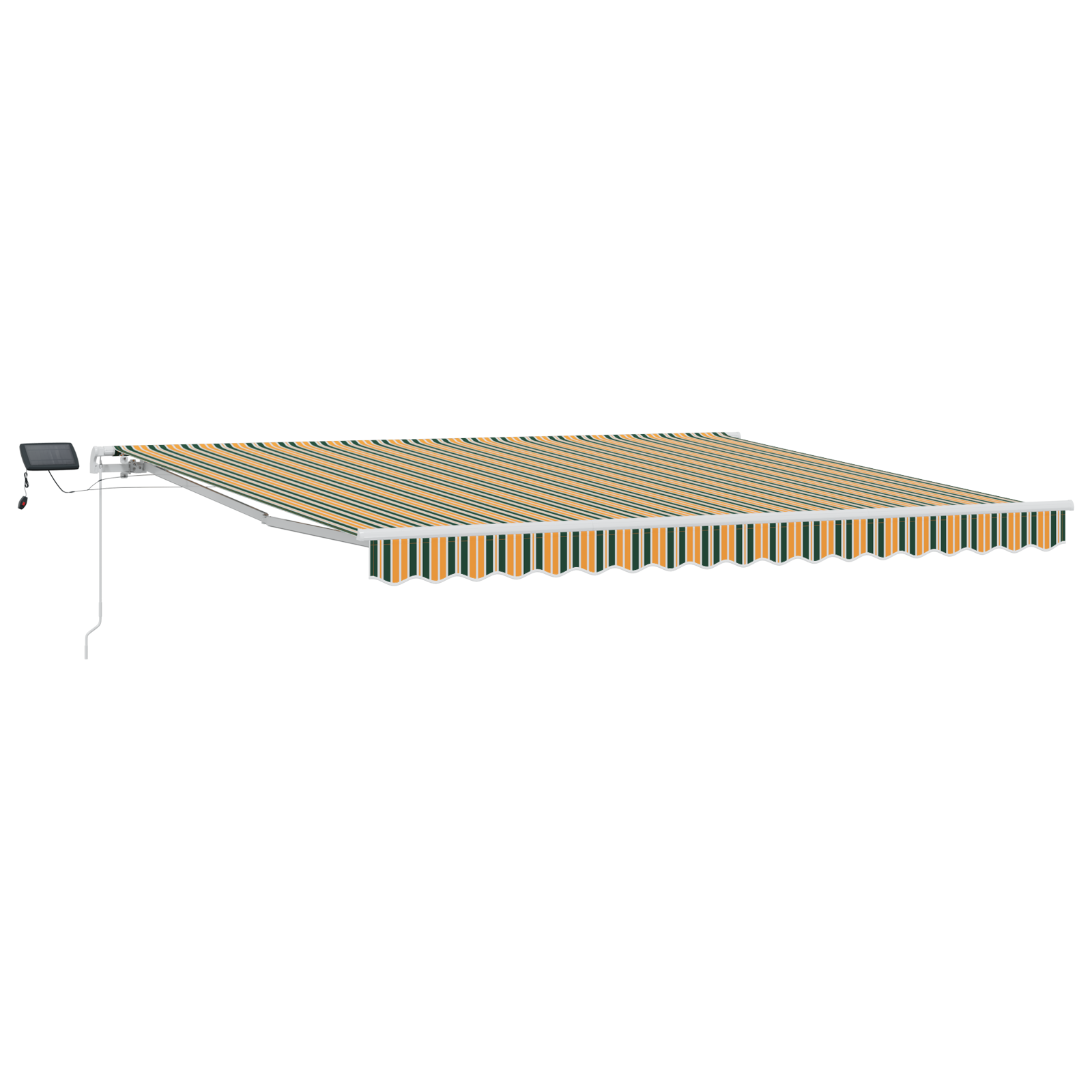 Innvendbar Markise med Grønn og gul 400 ×300 cm stoff