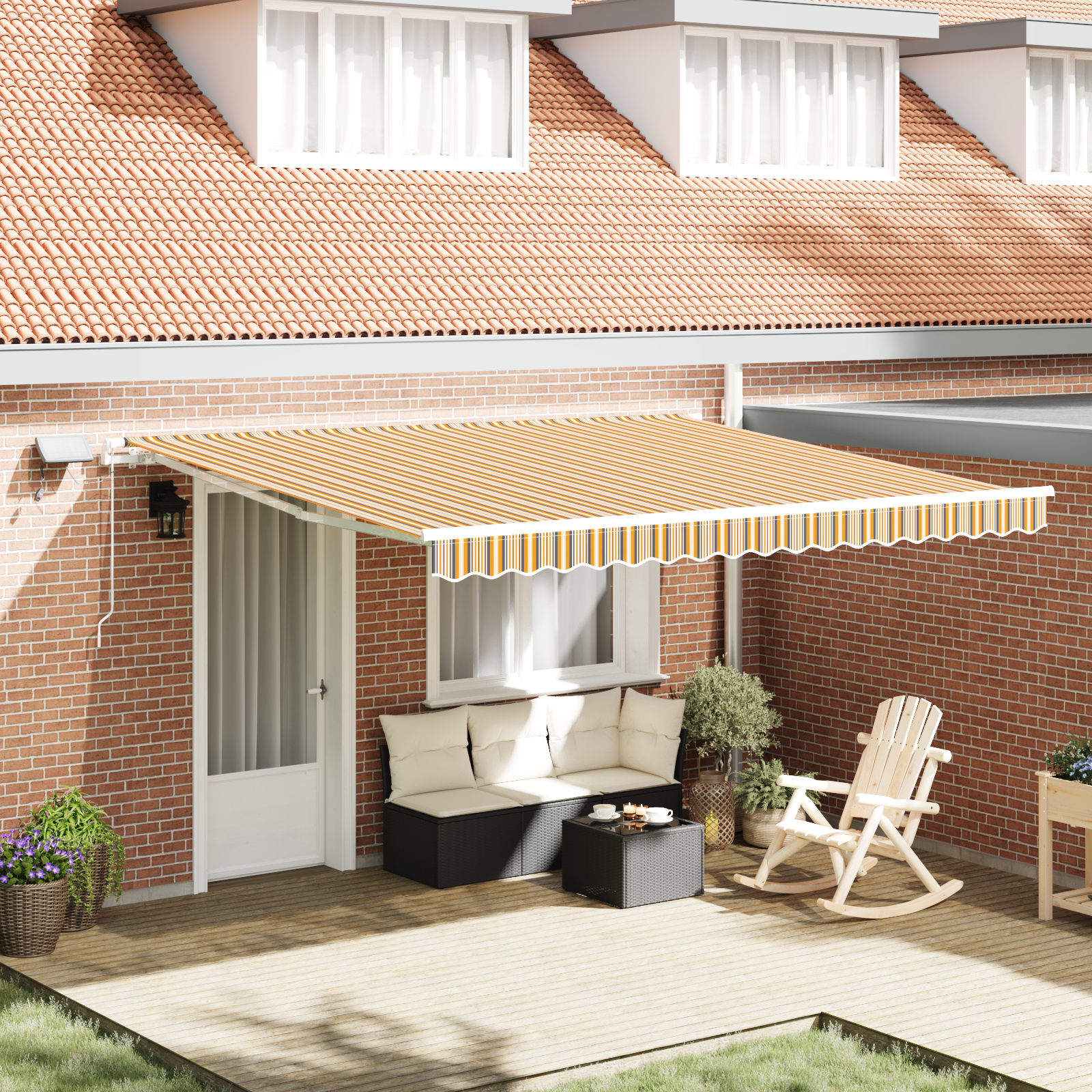 Innvendbar Markise with 400 × 350 cm Flerfarget