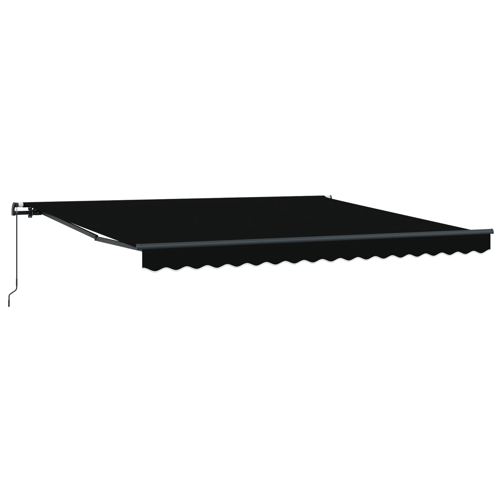 Markise Svart 400 × 350 cm stoff