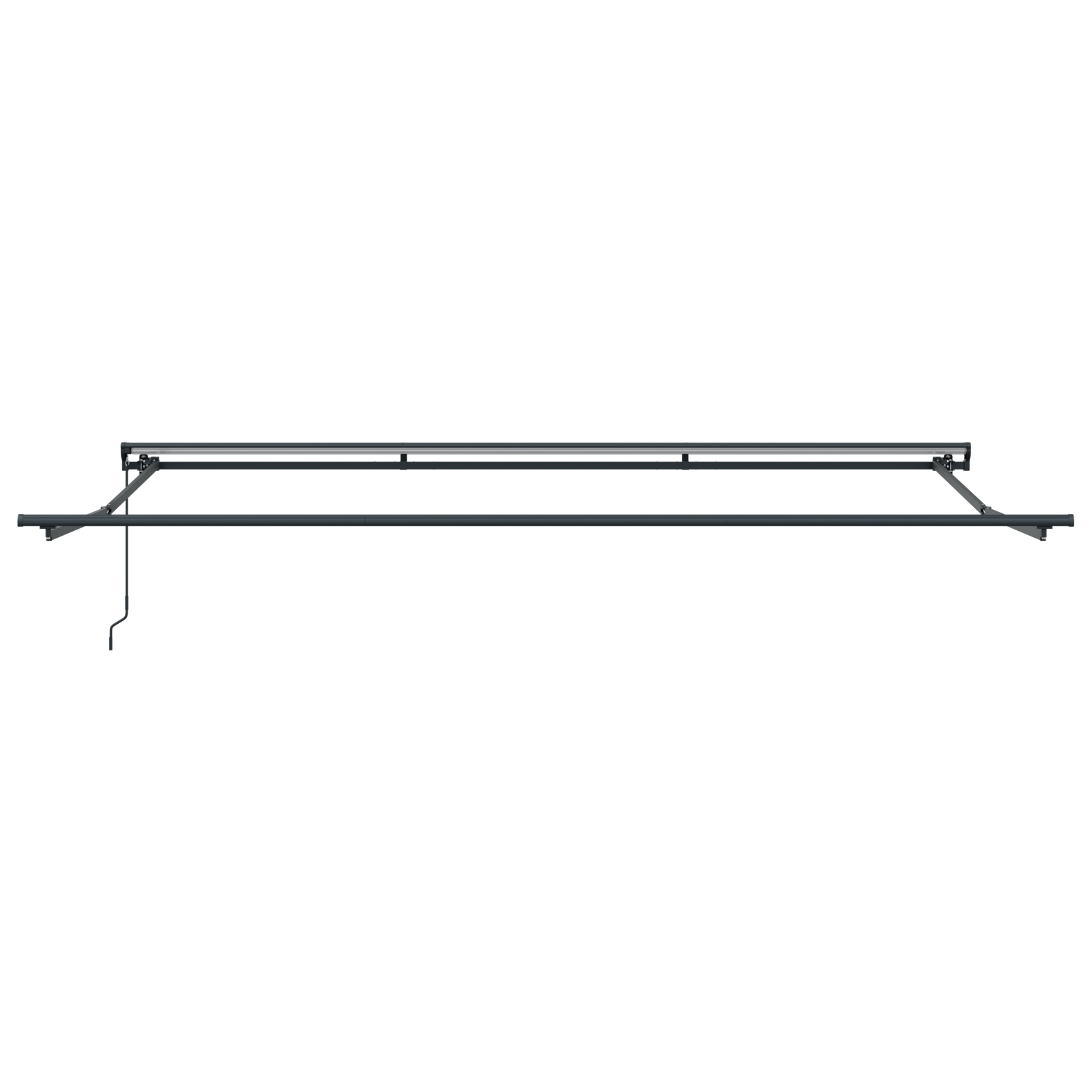 Innvendbar Markise Blå og hvit 450x300 cm stoff