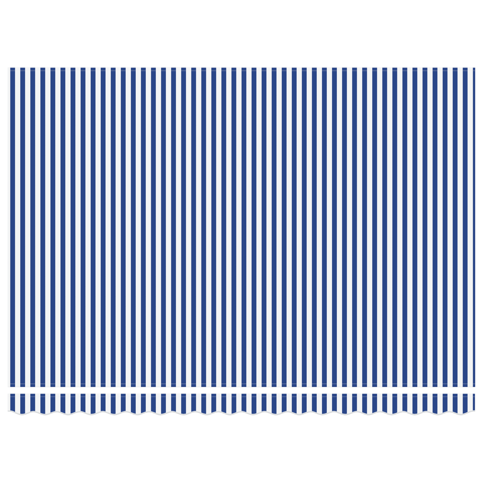 Innvendbar Markise Blå og hvit 450x300 cm stoff