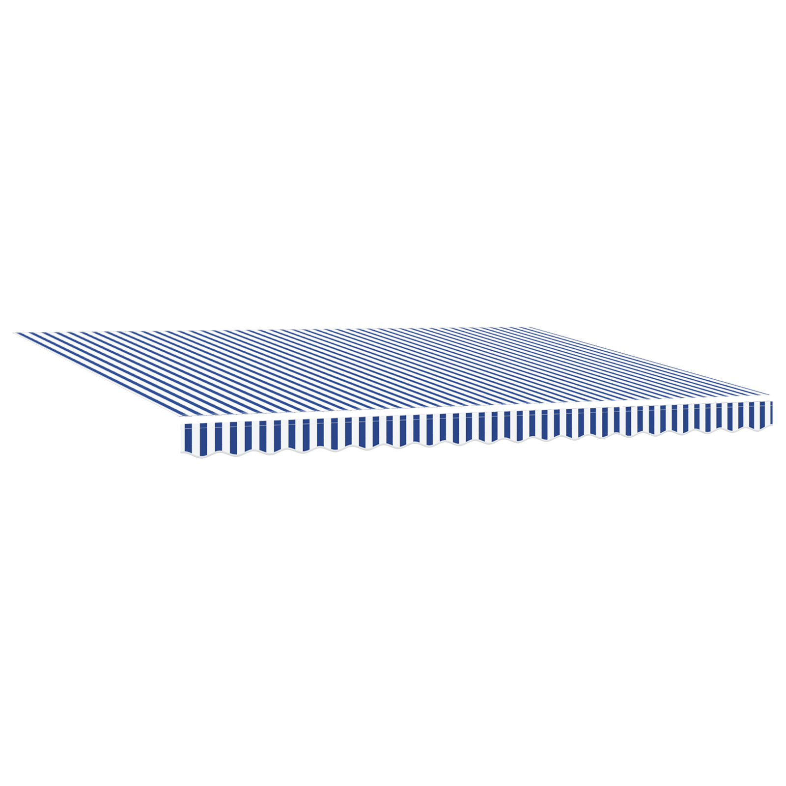 Innvendbar Markise Blå og hvite 450 × 300 cm stoff