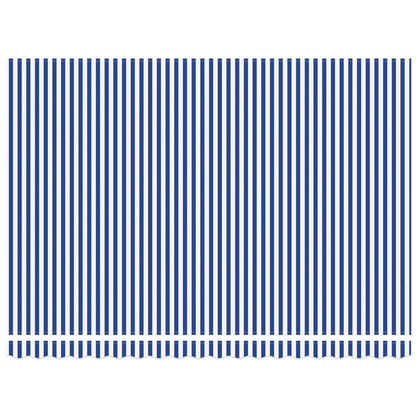 Innvendbar Markise Blå og hvit 400 × 300 cm