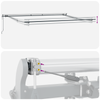 Innvendbar Markise Flerfarget 450 ×300 cm stoff