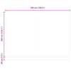 Innvendbar Markise Flerfarget 450 ×300 cm stoff