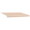 Innvendbar Markise Fargerik stripe 450x300 cm stoff