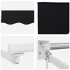 Innvendbar Markise Svart 450 × 300 cm Polyester og Metall