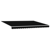 Innvendbar Markise Svart 450 × 300 cm Polyester og Metall