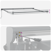 Innvendbar Markise Svart 450x300 cm stoff