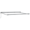 Innvendbar Markise Svart 450x300 cm stoff
