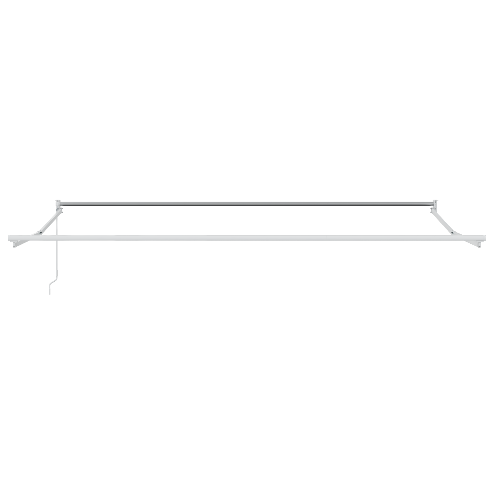 Markise Rød 4,5 × 3 m Polyester og metall