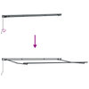 Utadtrekkbar Markise Rød Rød 450 × 350 cm stoff