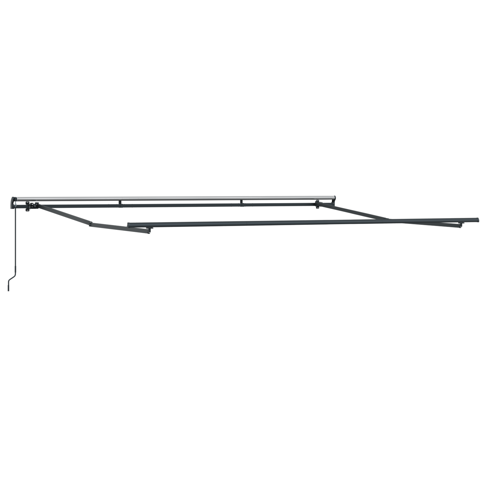 Utadtrekkbar Markise Rød Rød 450 × 350 cm stoff