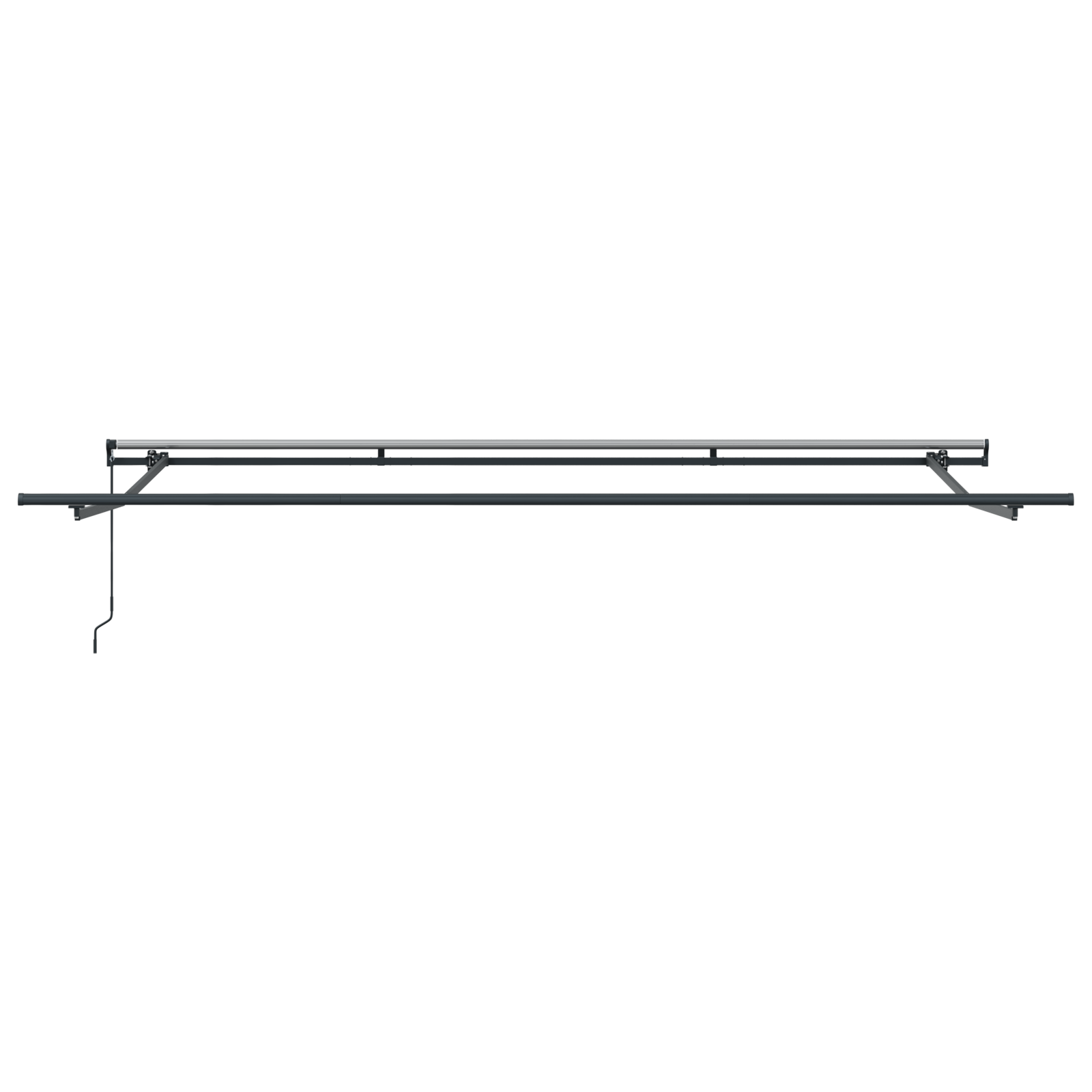 Utadtrekkbar Markise Rød Rød 450 × 350 cm stoff