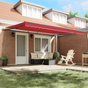 Innvendbar Markise Rød 450 ×350 cm stoff