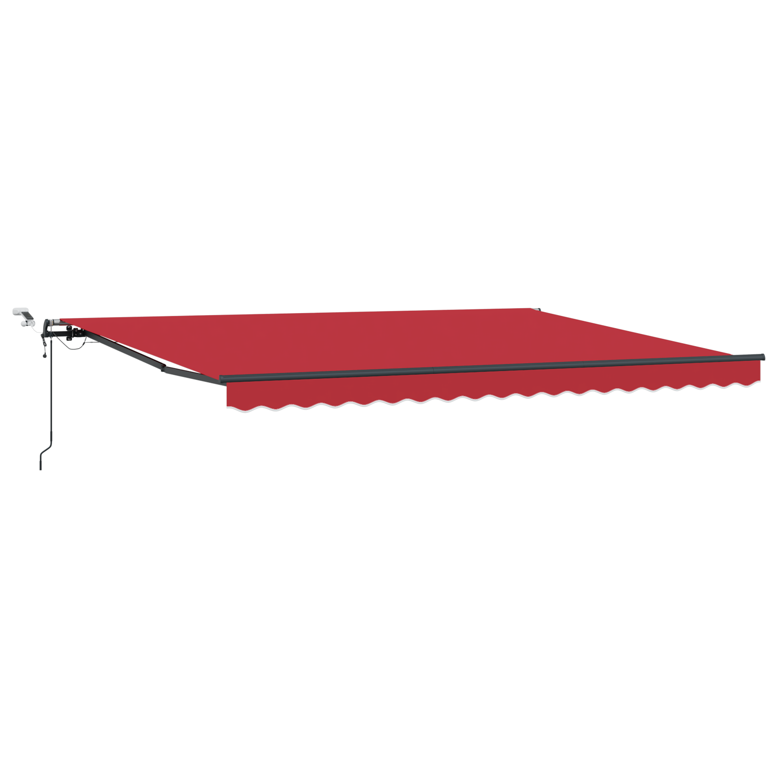 Innvendbar Markise med Rød 450 × 350 cm stoff
