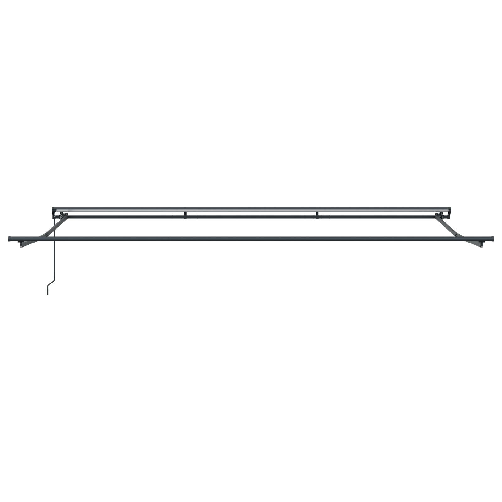 Innvendbar Markise Blå og hvit 500x300 cm stoff