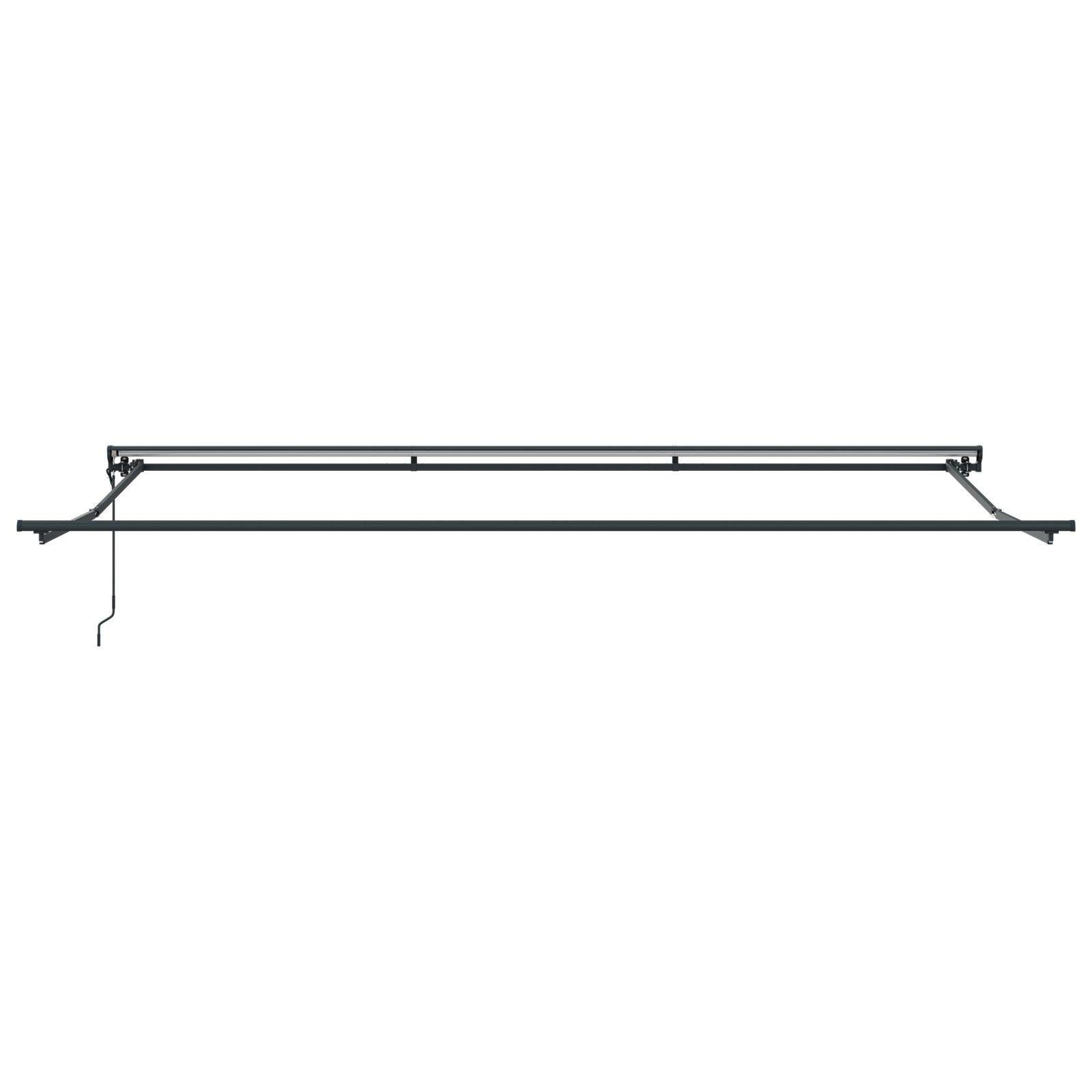 Innvendbar Markise Blå og hvit 500x300 cm stoff