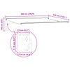 Innvendbar Markise Flerfarget 500 × 300 cm stoff