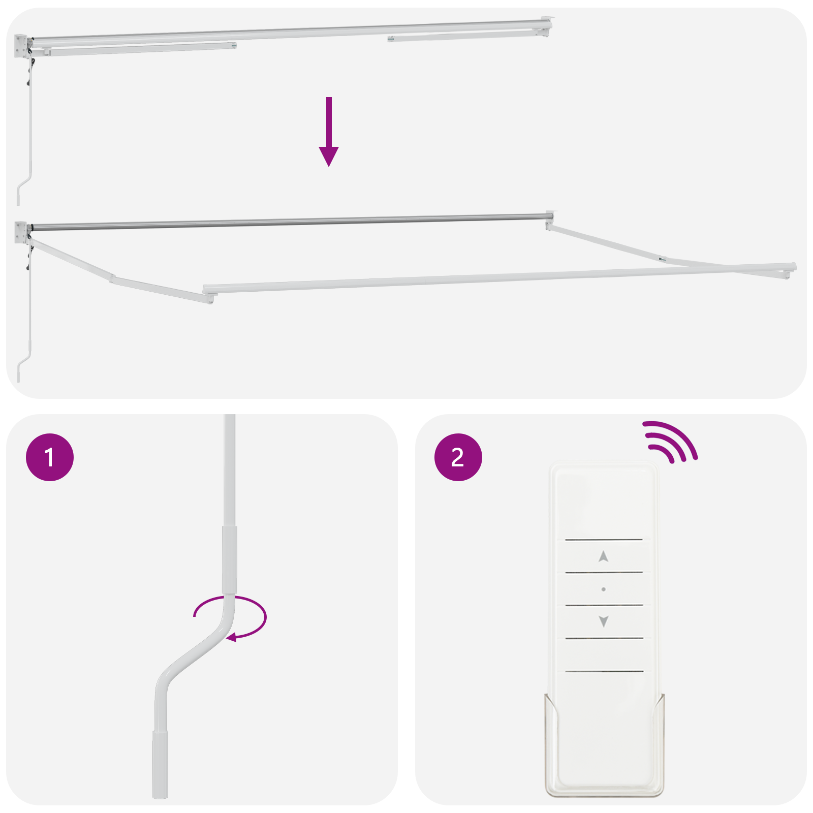 Innvendbar Markise Flerfarget 500 × 300 cm stoff