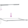Innvendbar Markise Flerfarget 500x300 cm stoff