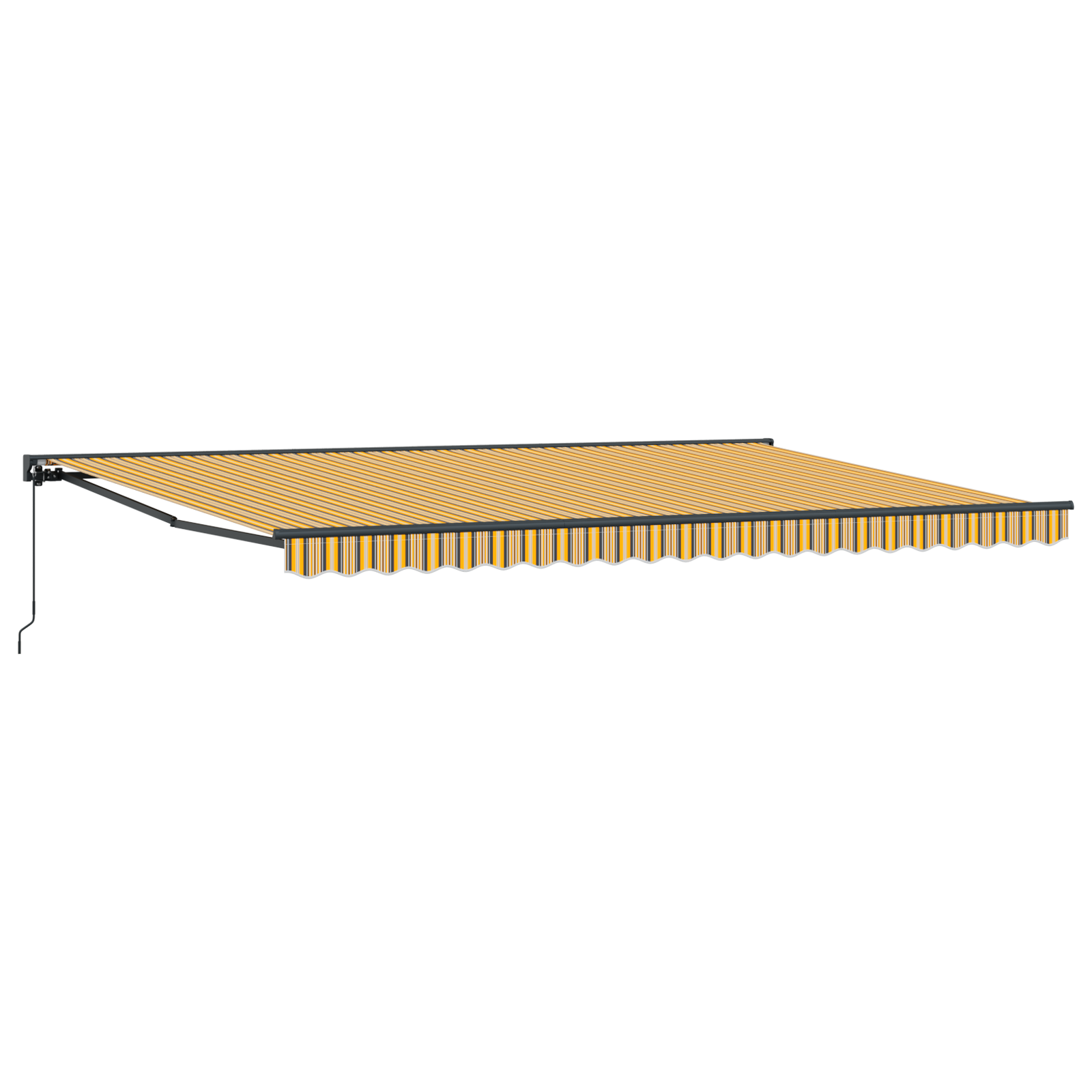 Innvendbar Markise Fargerik stripe 500x300 cm stoff