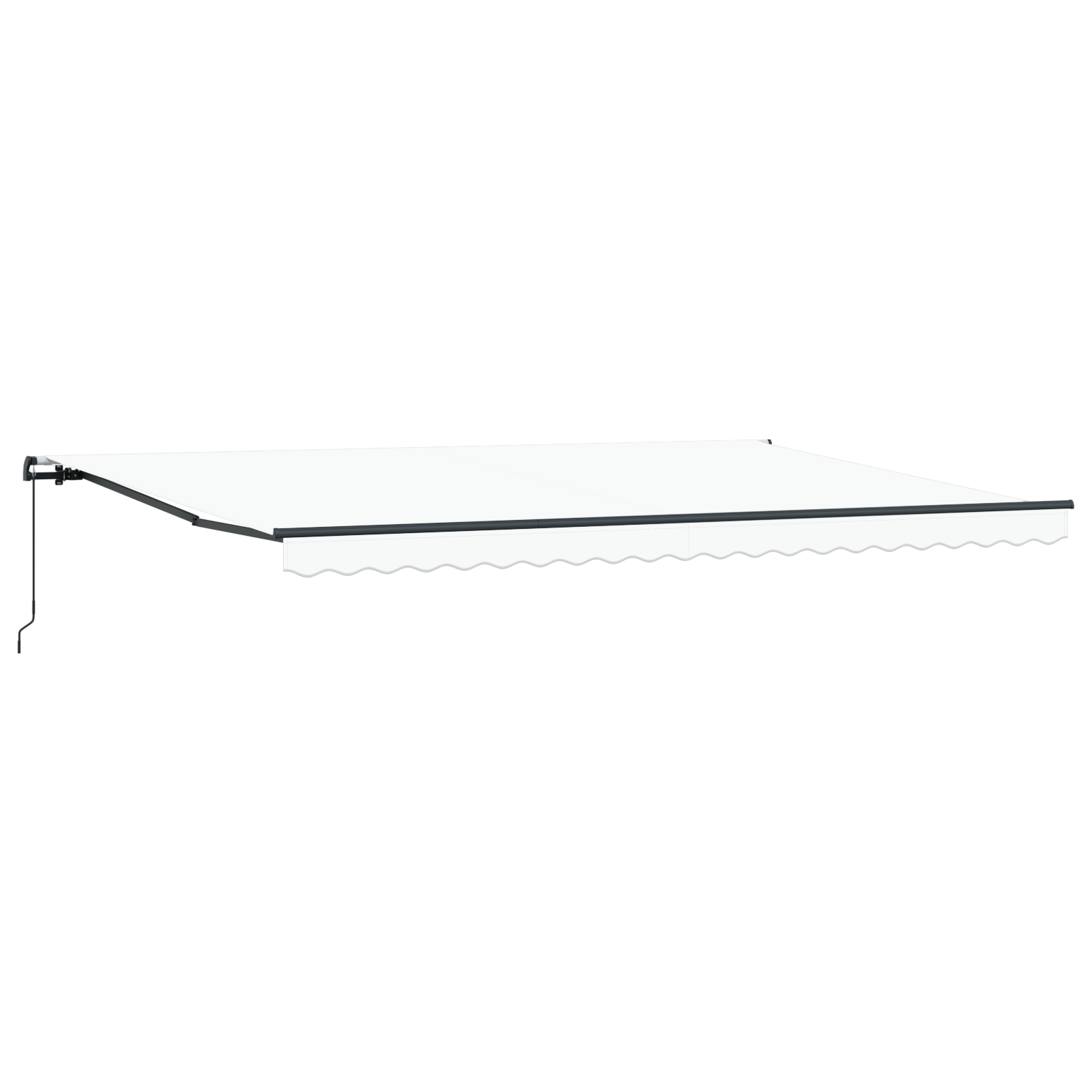 Markise Hvit 500 × 300 cm stoff