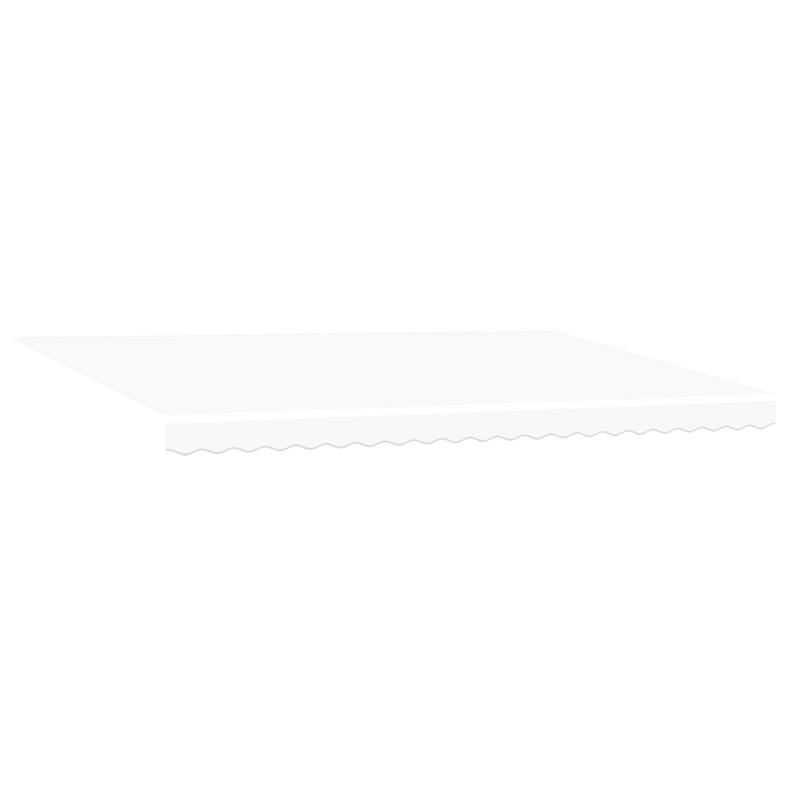 Markise Hvit 500 × 300 cm stoff