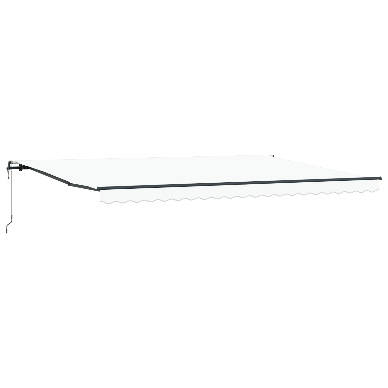 Innvendbar Markise Hvit 500 ×300 cm stoff