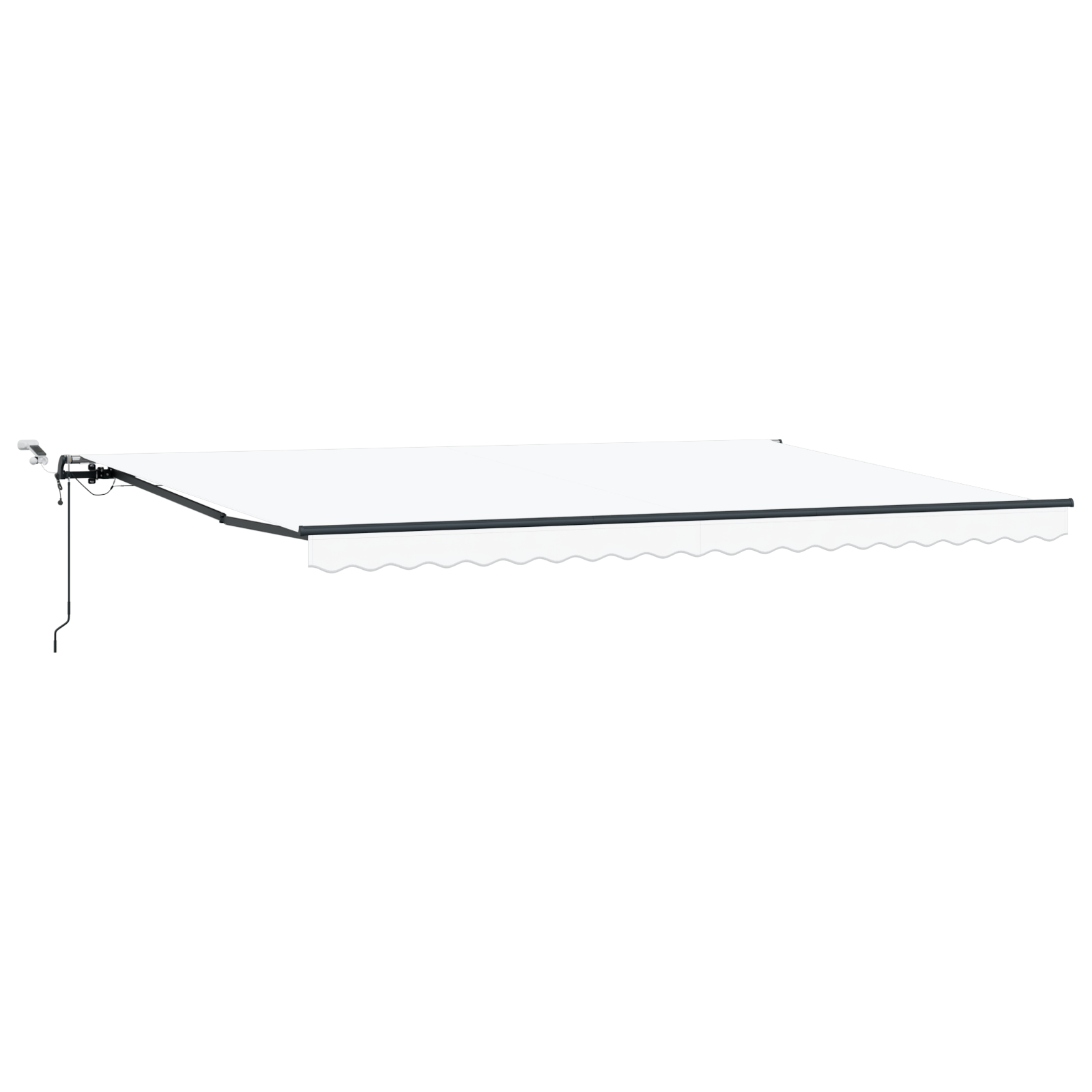 Innvendbar Markise med Hvit 500 × 300 cm stoff